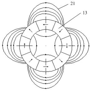 Bearingless brushless direct current motor and control method thereof