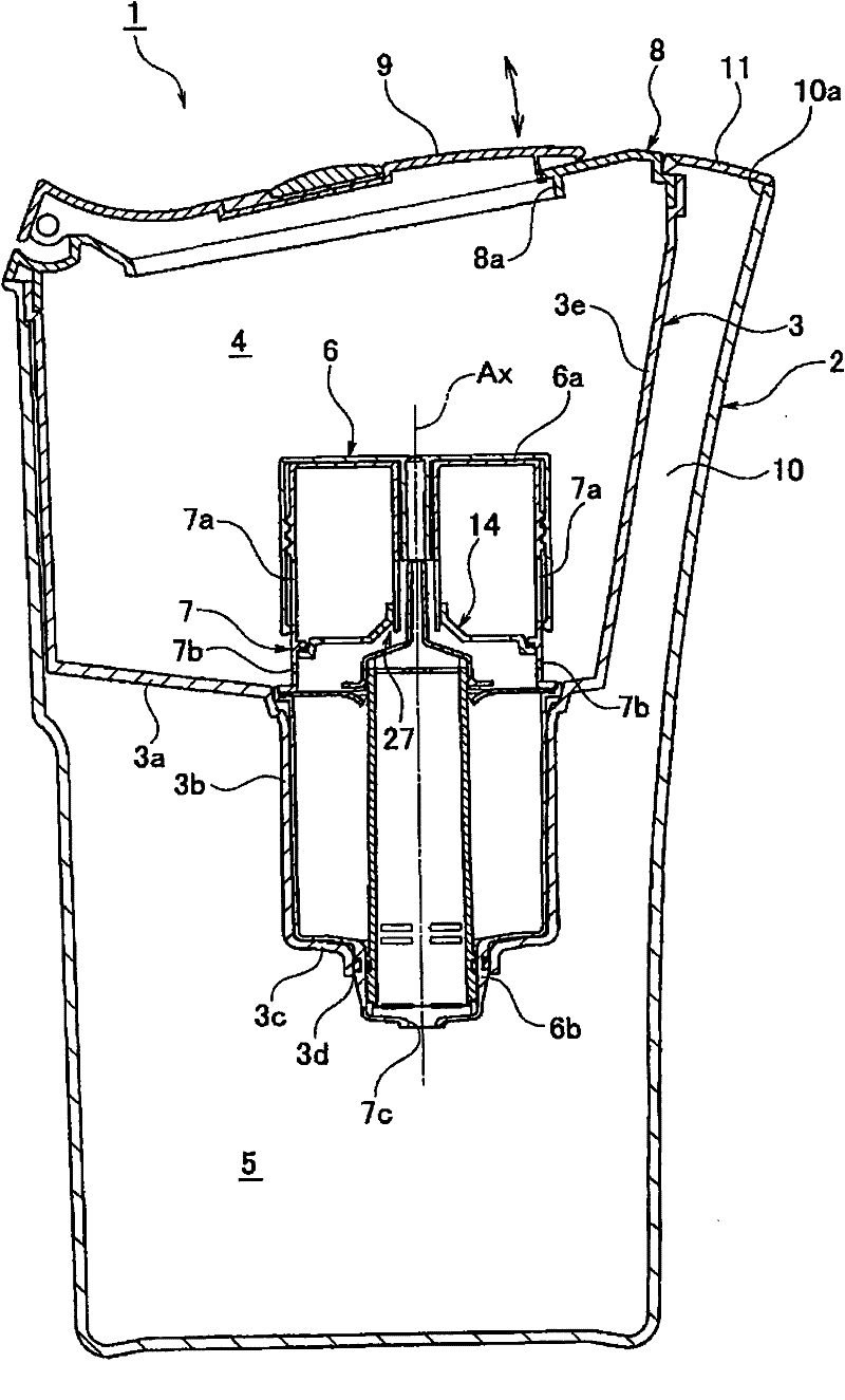 Water-purifying filter element and water purifier