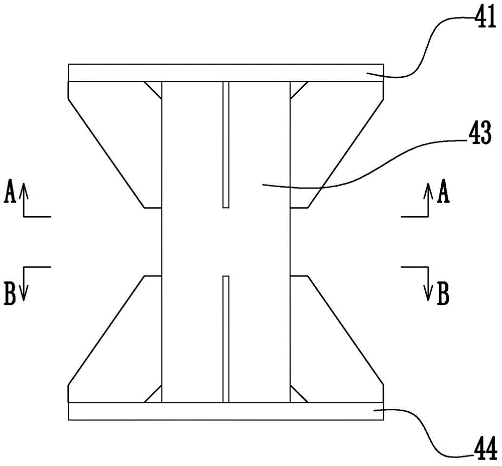 Flange transfer communication tower