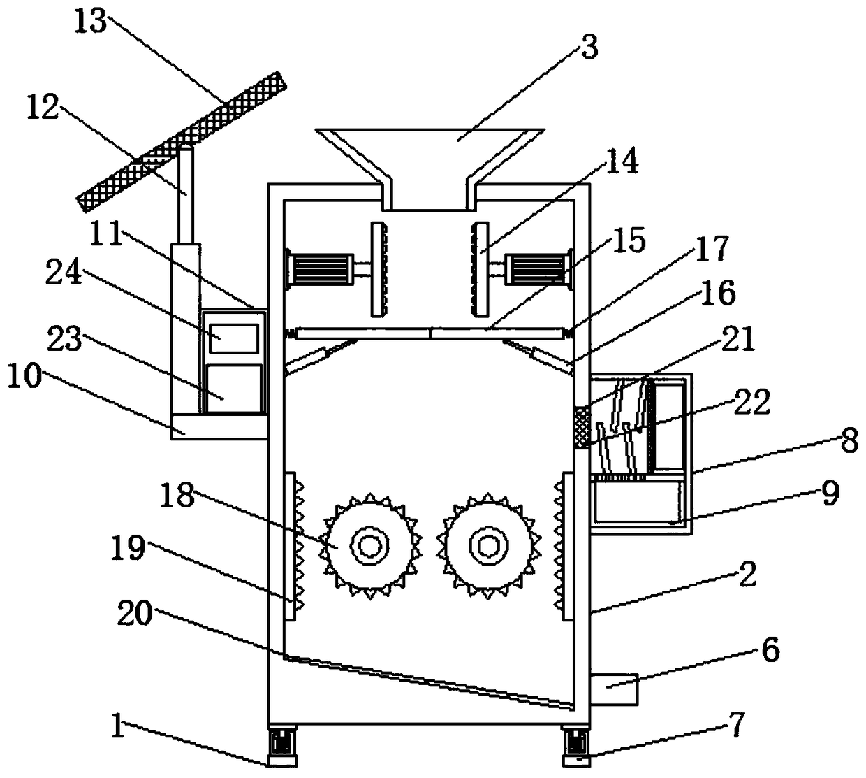 Novel energy stone crushing device