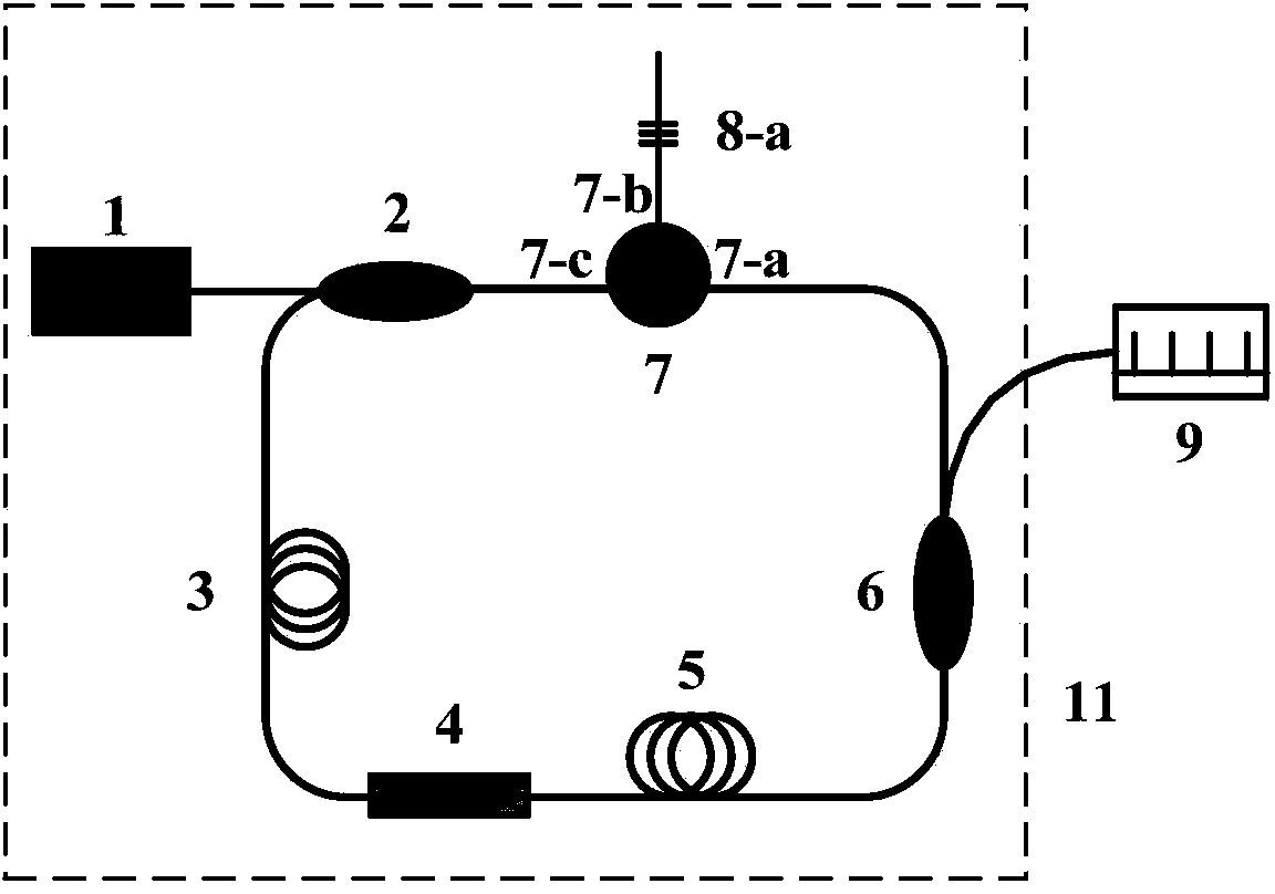 Fiber grating wavelength demodulating device based on saturable absorption fiber