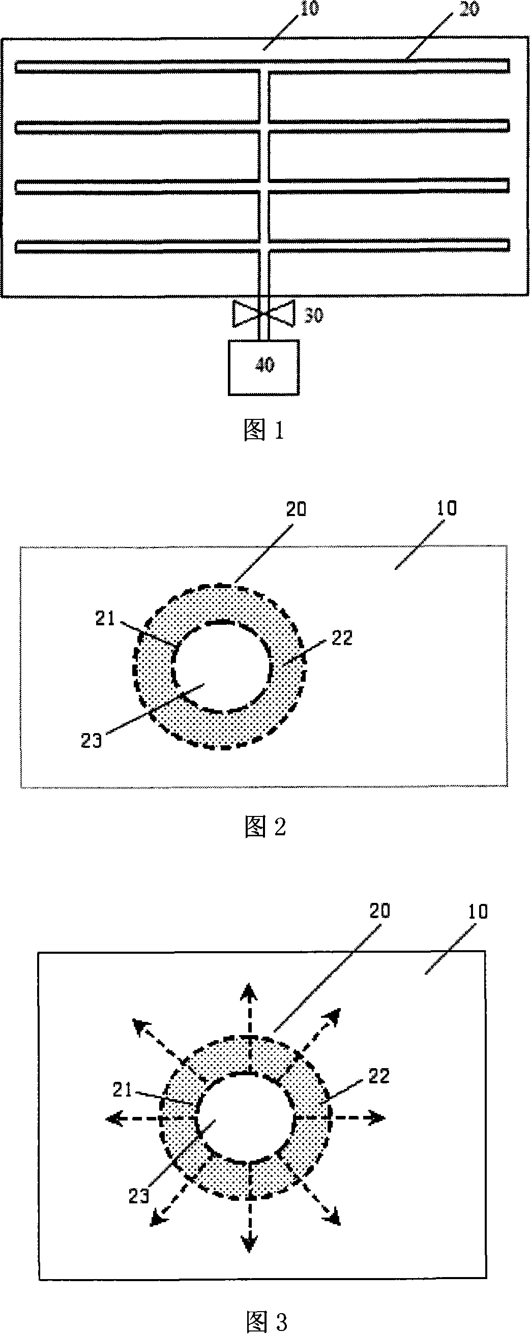 Micro-flow irrigation method based on penetration material