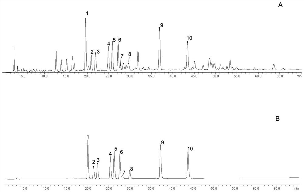 Detection method of gingko flavonol glycosides