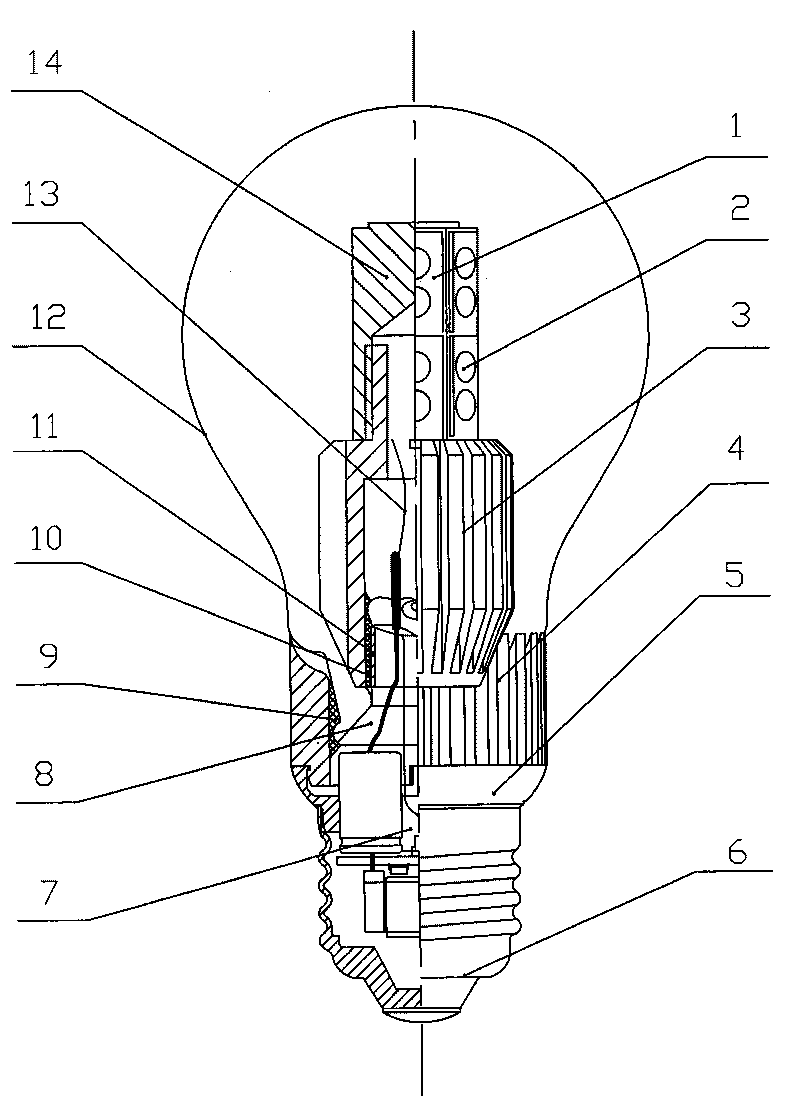 Common LED lamp bulb