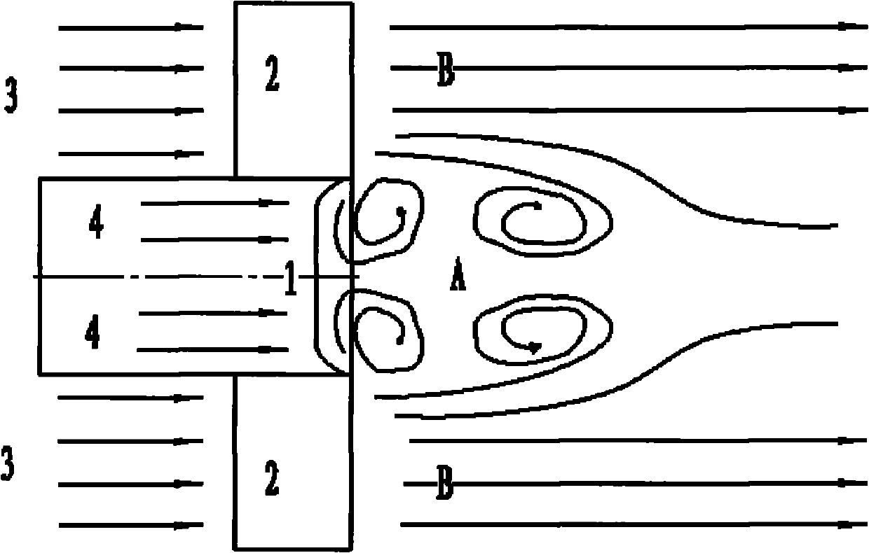 Flame stabilizing device and method for supporting plate with cavities