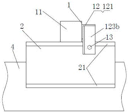 Water stop clamping tool, tunnel longitudinal water stop structure and construction method