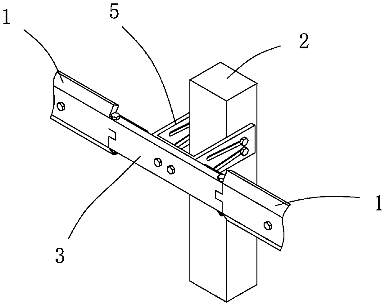 Anti-collision road guardrail