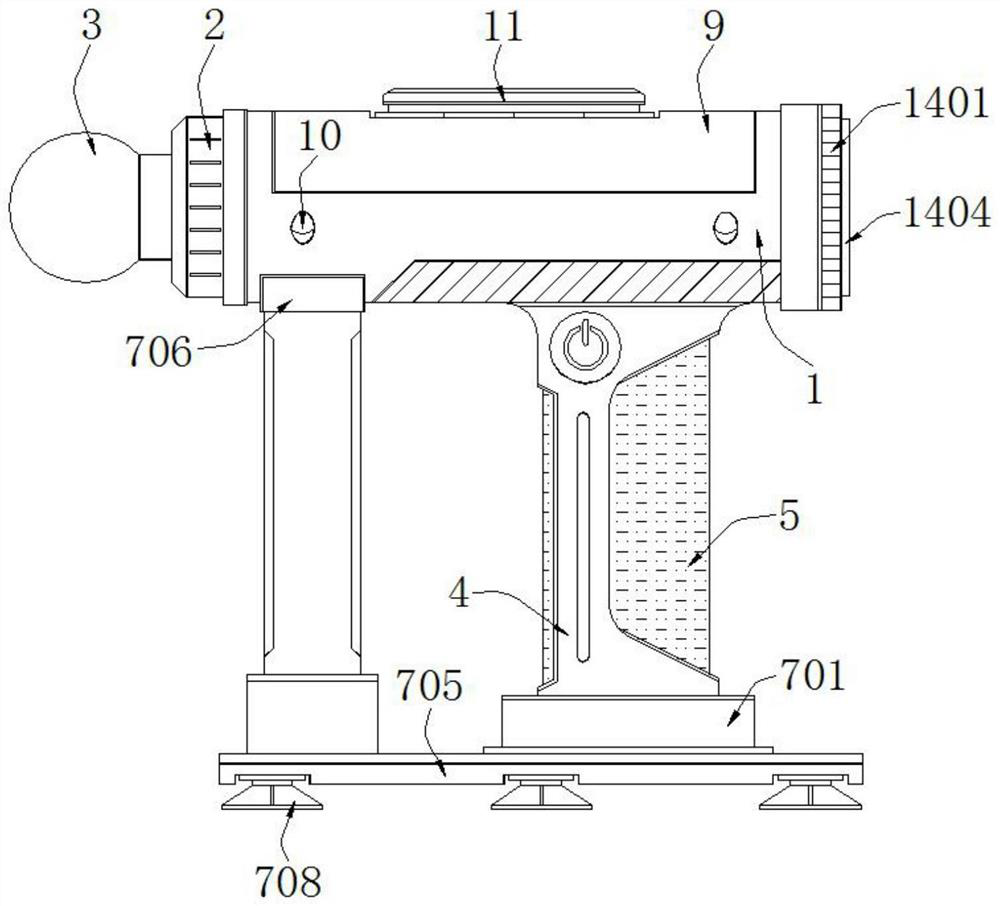 Fascia gun with waterproof structure