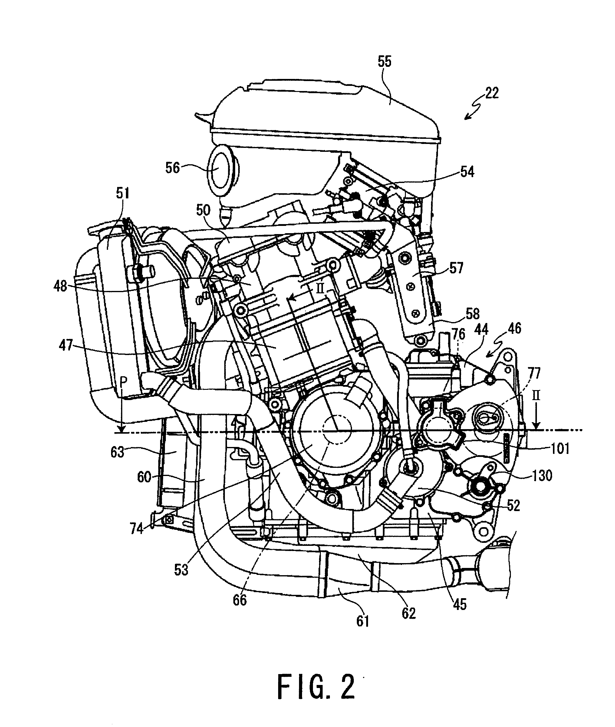 Transmission of motorcycle