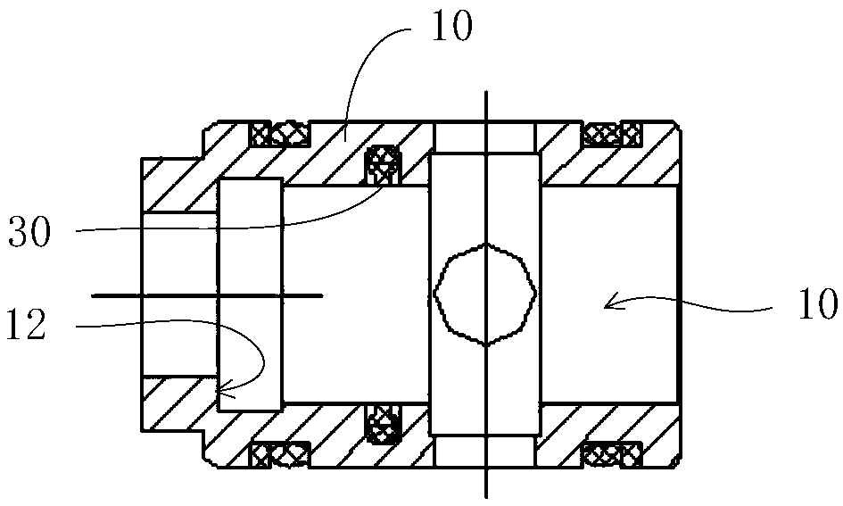 Assembling tool and assembling method of small-size combined sealing part