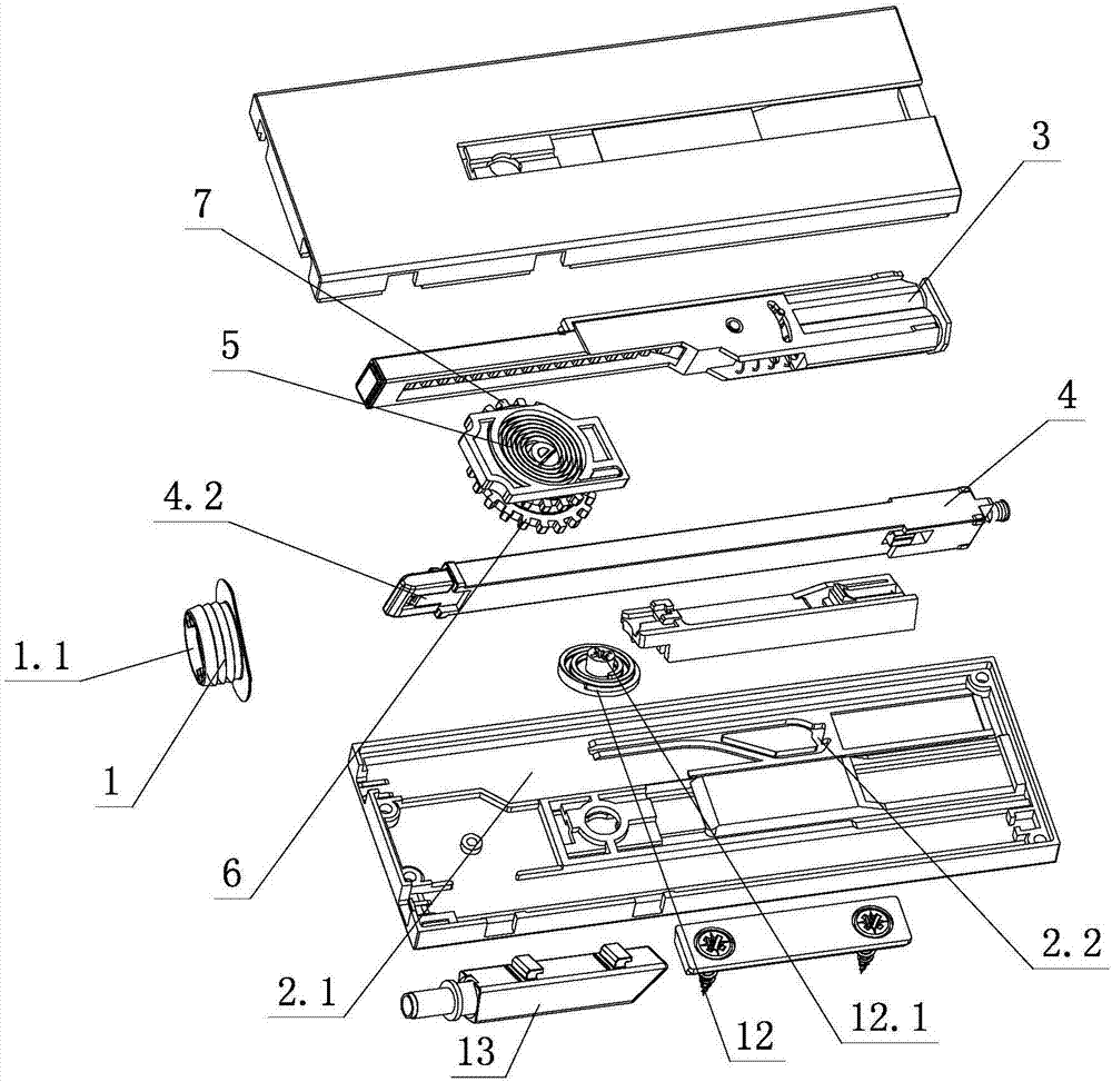 Furniture automatic resetting type press and rebound mechanism