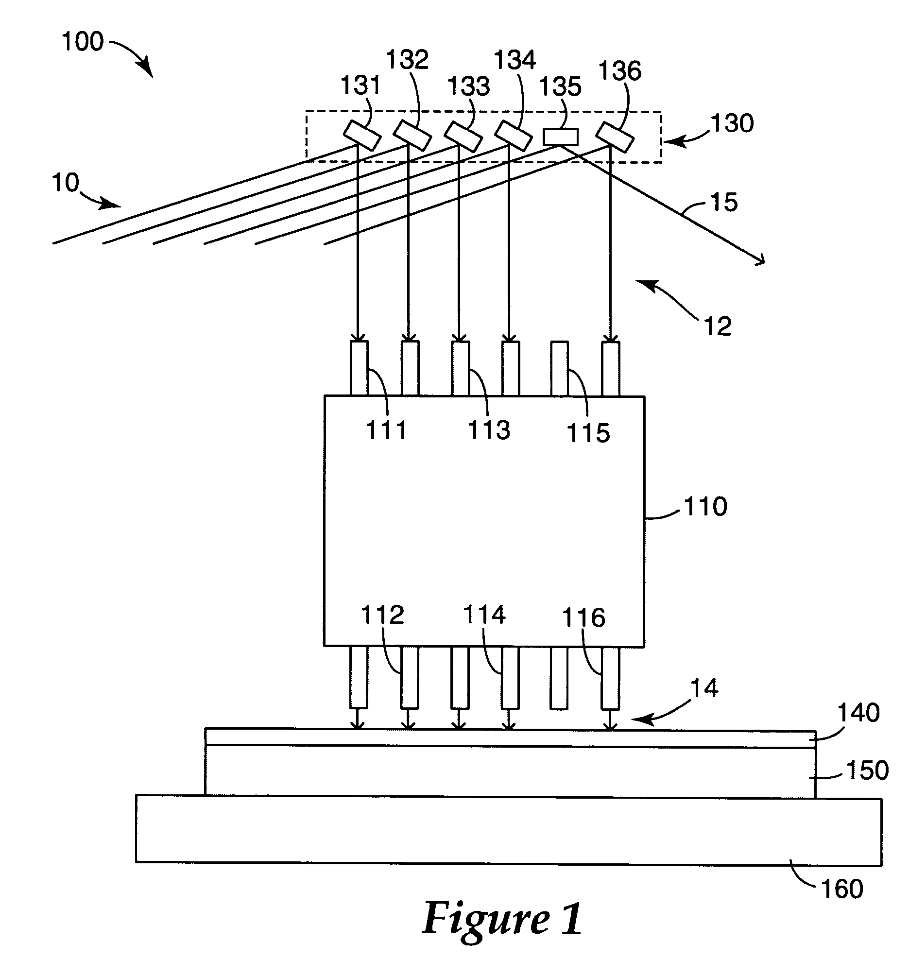 Lensed fiber array for sub-micron optical lithography patterning