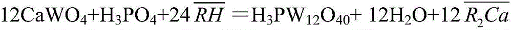 Scheelite decomposing method