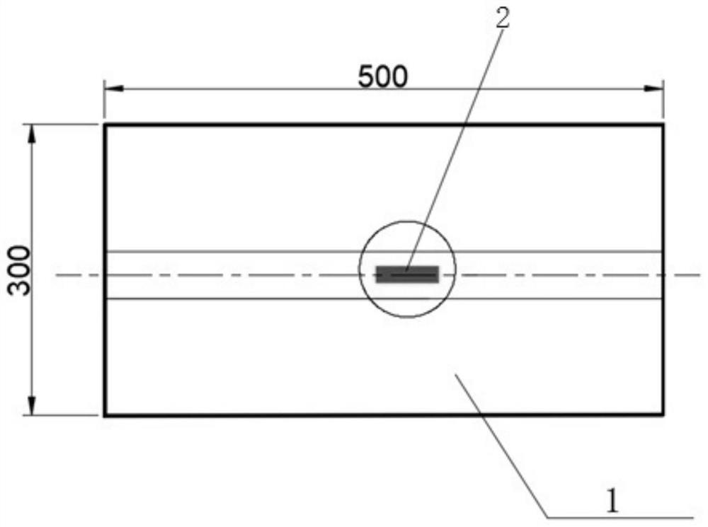 Manufacturing method of austenitic stainless steel weld defect test plate with crack defect