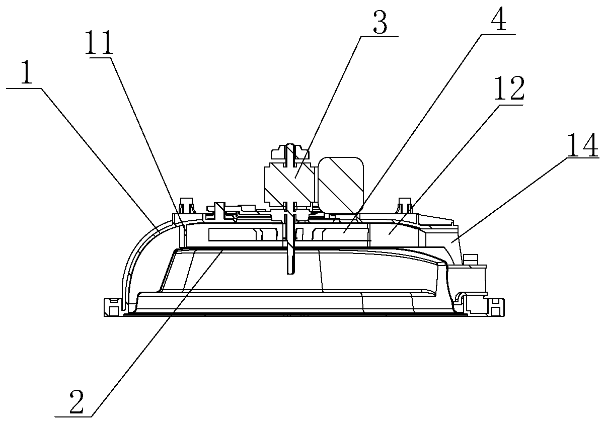 Inner shell heat dissipation air outlet system of air fryer