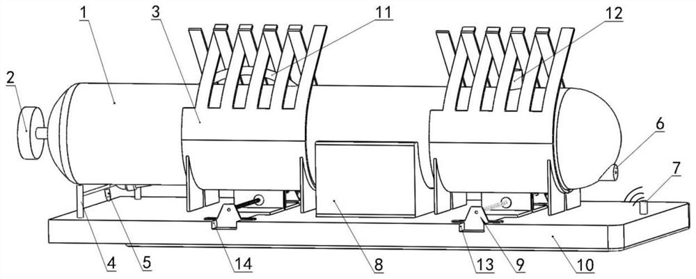 Seated AUV underwater docking platform