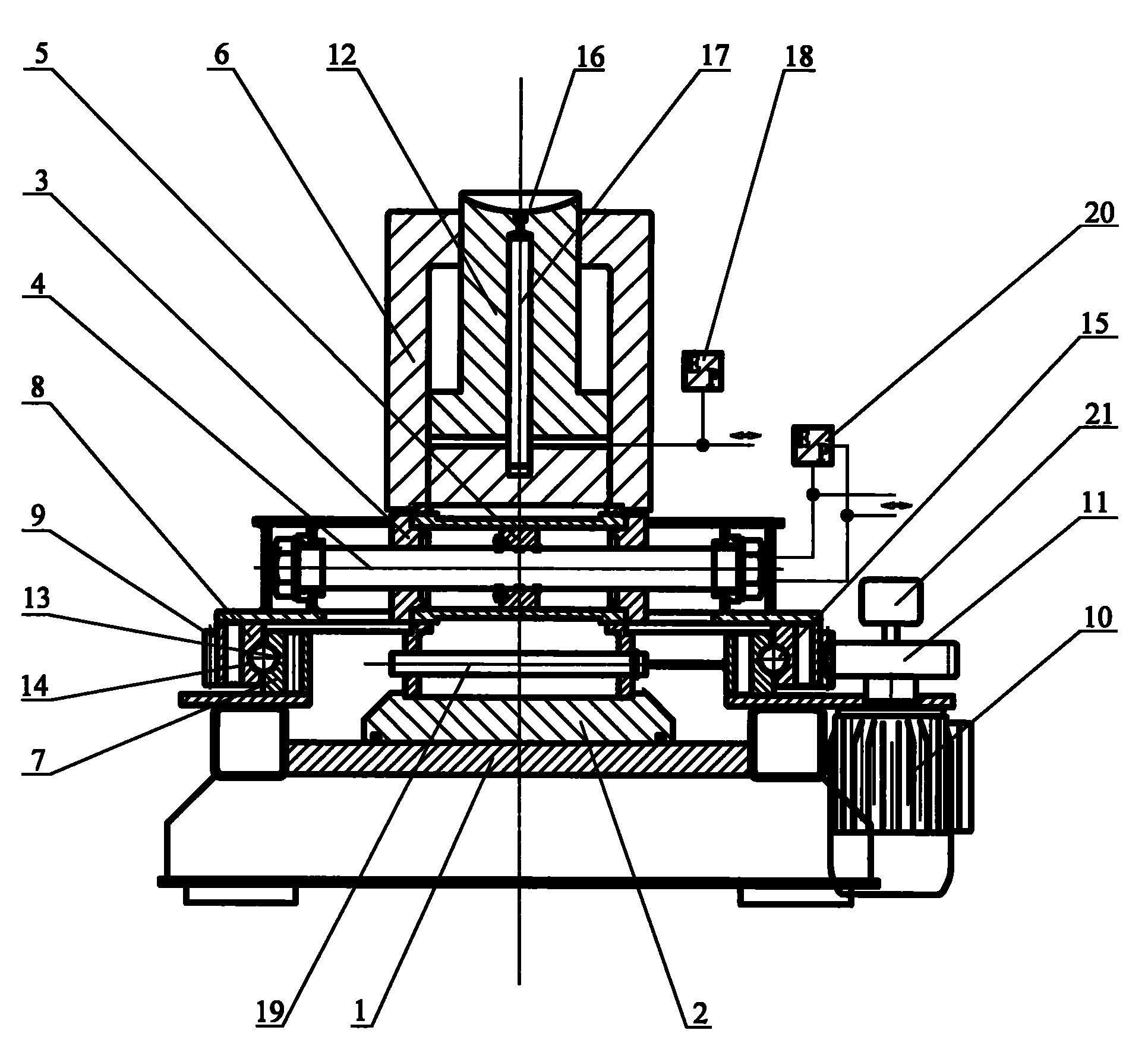 Jacking parallel move swivelling mechanism