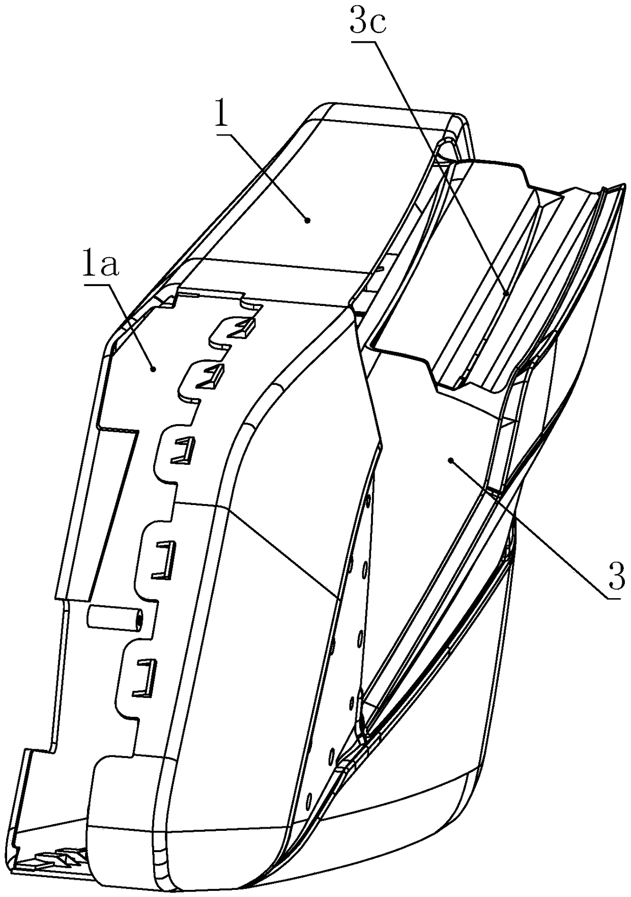 Storage box storing device for automobile seat armrest