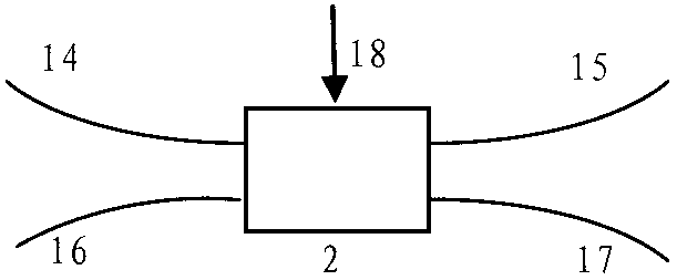 Multi-pass chirped fiber grating pulse broadening device