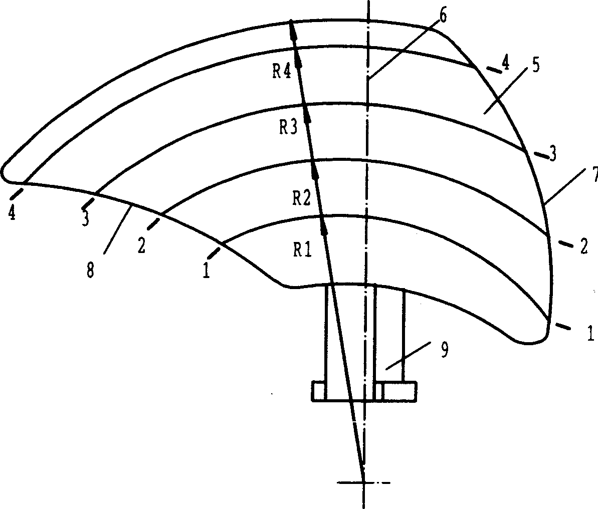 Low-noise strong blast volume axial-flow fan