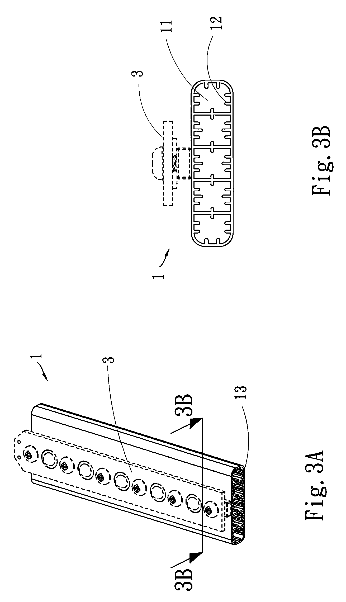 Tubular heat dispersing structure