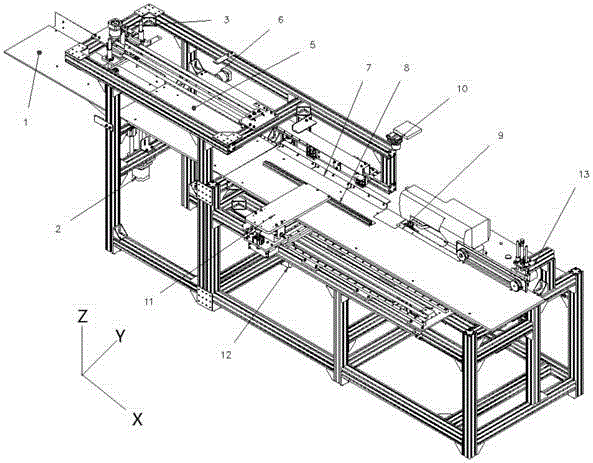 Two-step aligning adjusting-type full-automatic industrial sewing machine