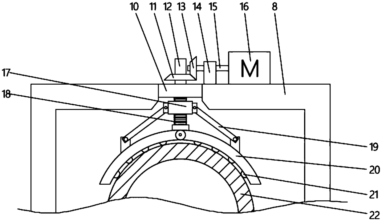 Lining cold rolling pipe expansion device