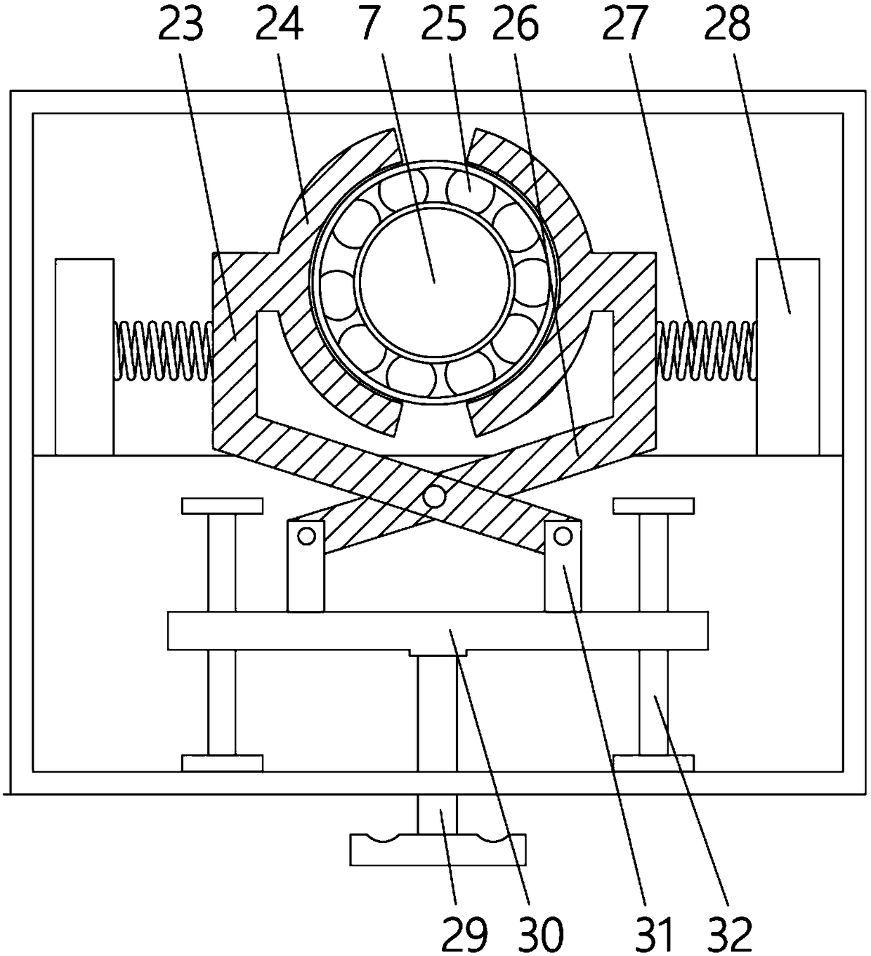 Lining cold rolling pipe expansion device