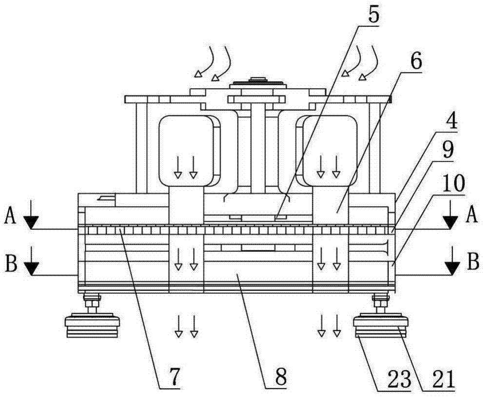 Special exhaust device for integrated cooker