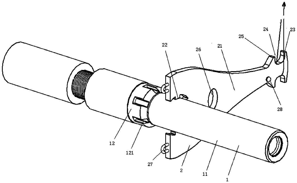 Extruding needle assembling and disassembling system