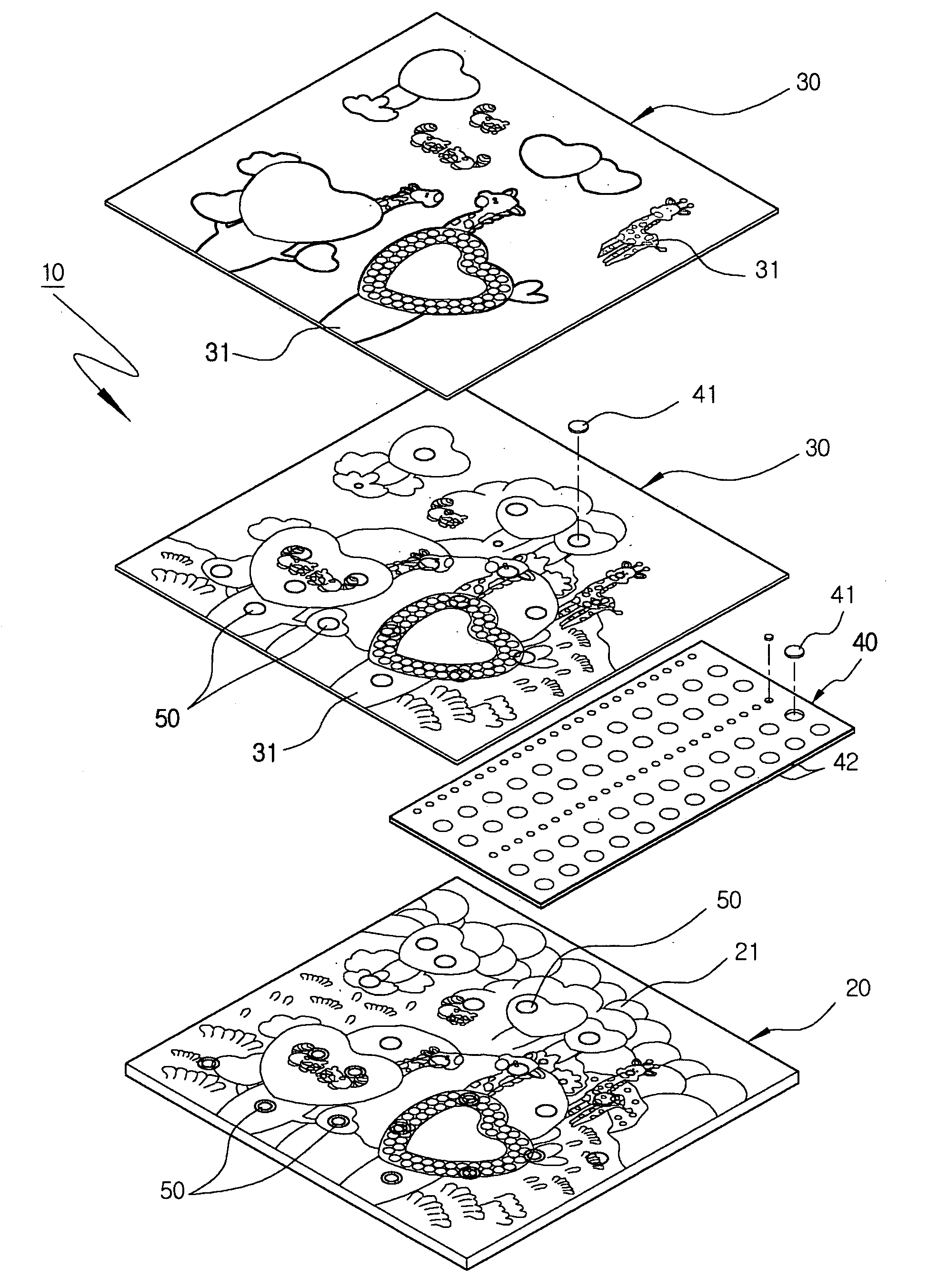 Adornment for photograph or picture display and method of manufacturing the same