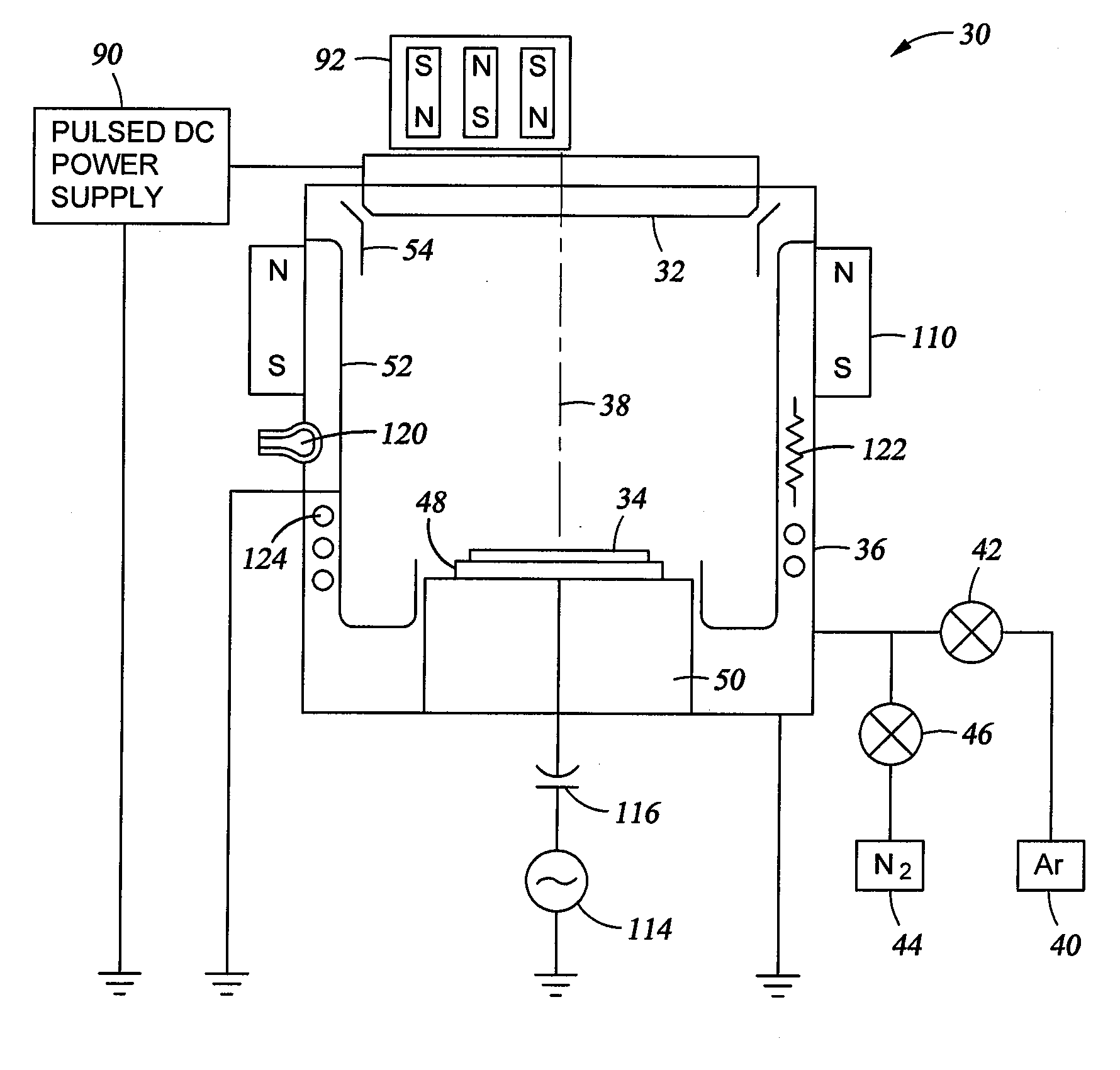 Sputtering of thermally resistive materials including metal chalcogenides