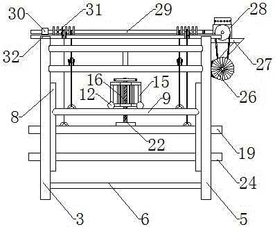 Automatic cotton kneading device