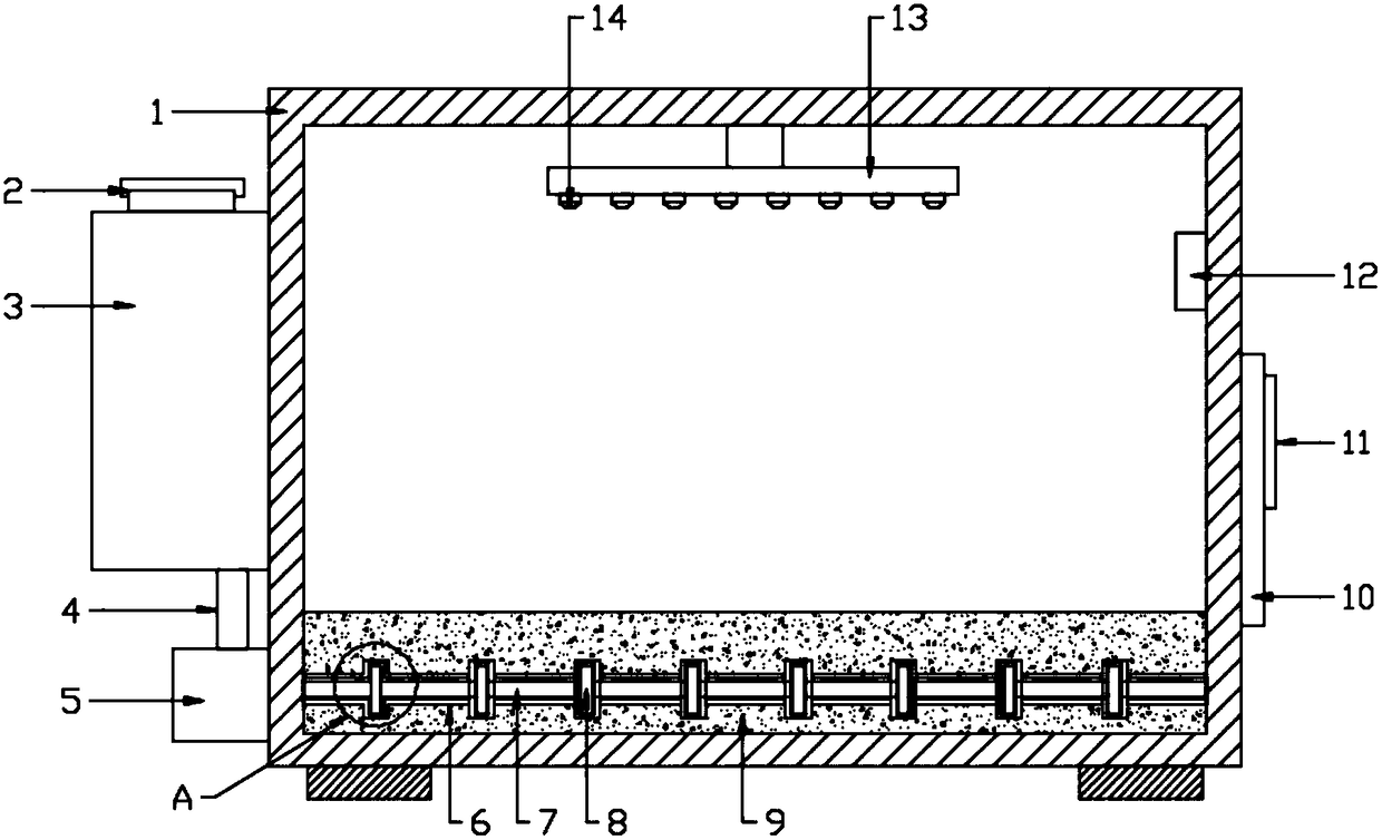 Garden seedling device capable of supplying water with adjustable speed