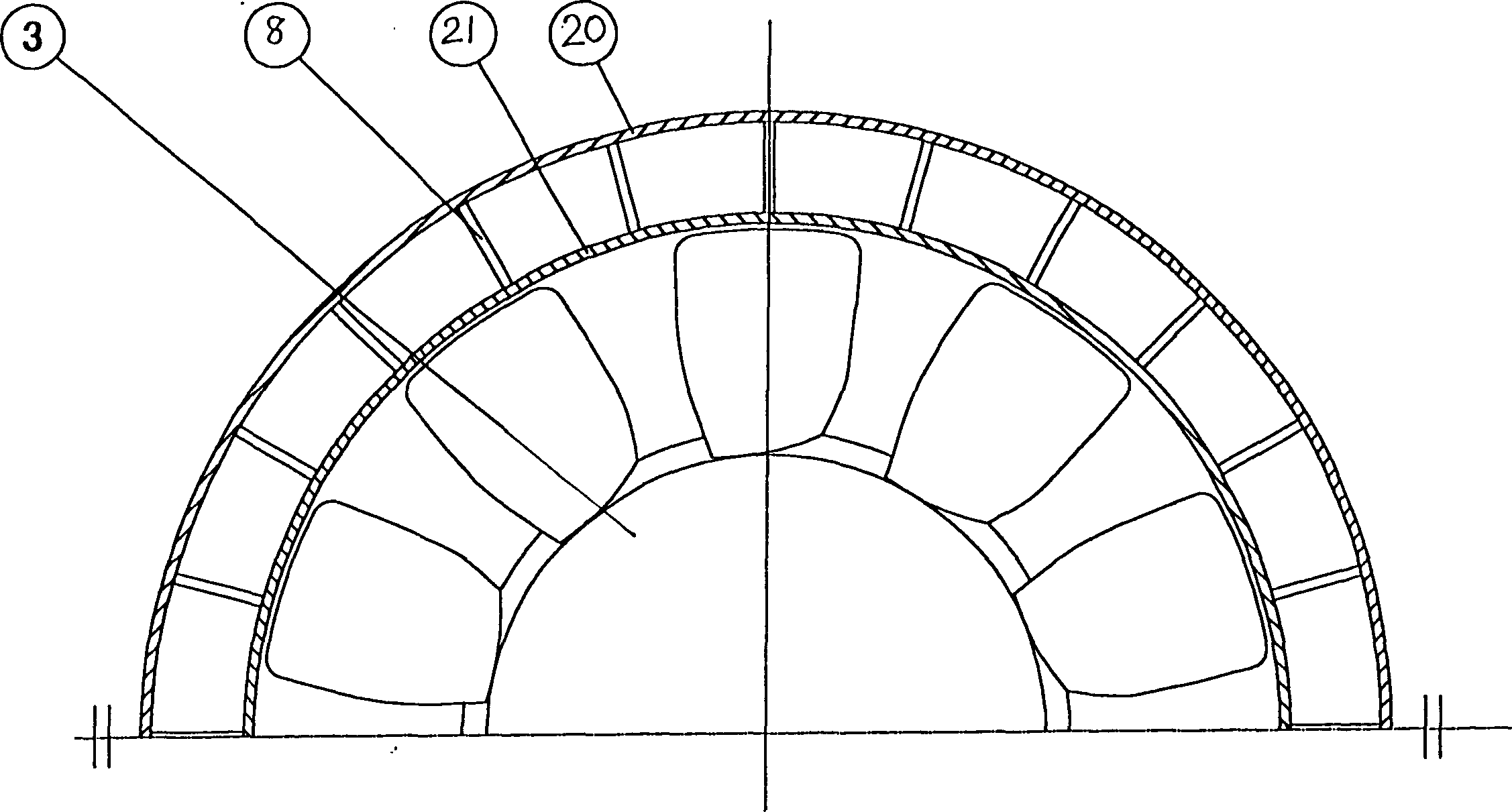 Positive- and negative-direction blowing-in and-out stilling -eliminating fan