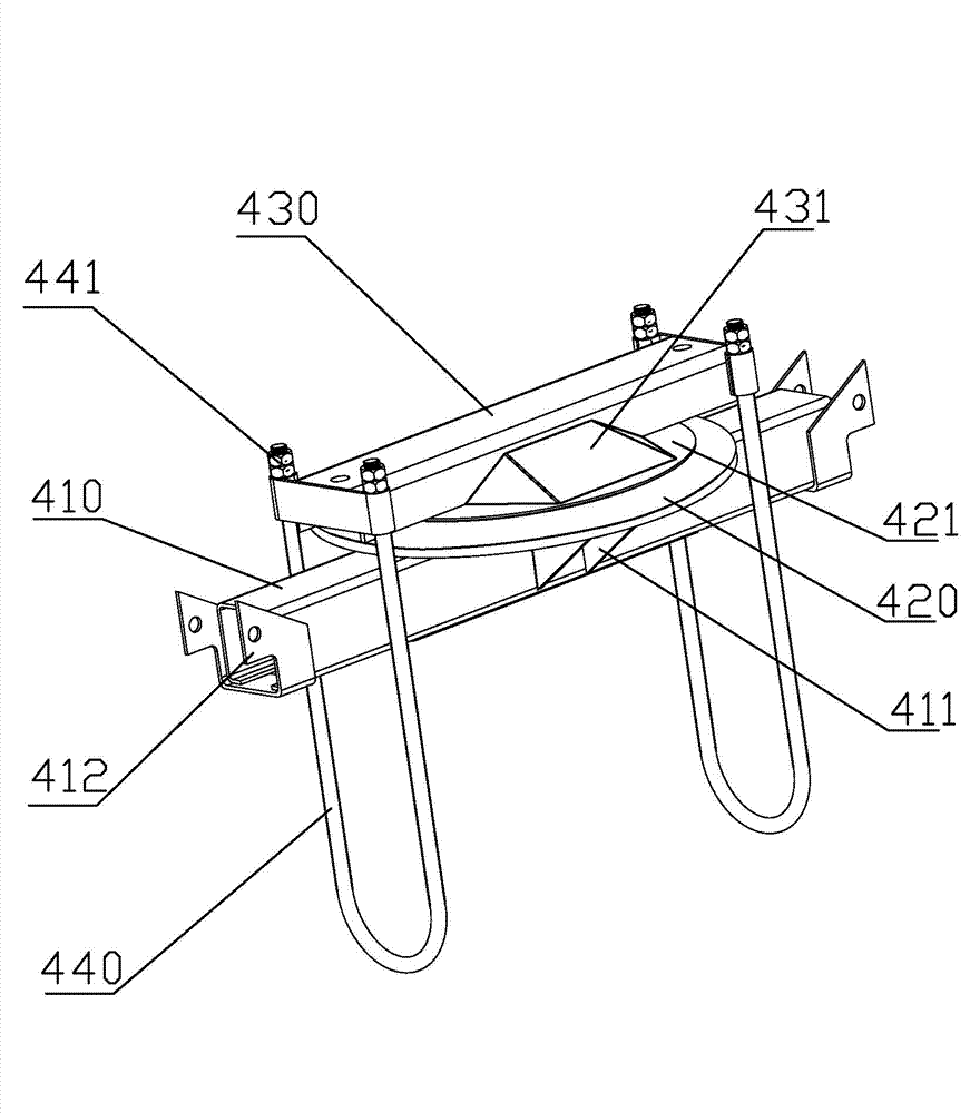 Shaft lifting device for leaf springs suspension