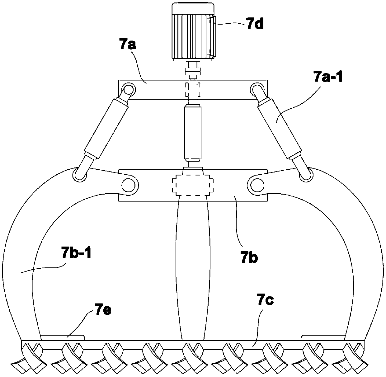 Rhubarb digging machine and its digging method