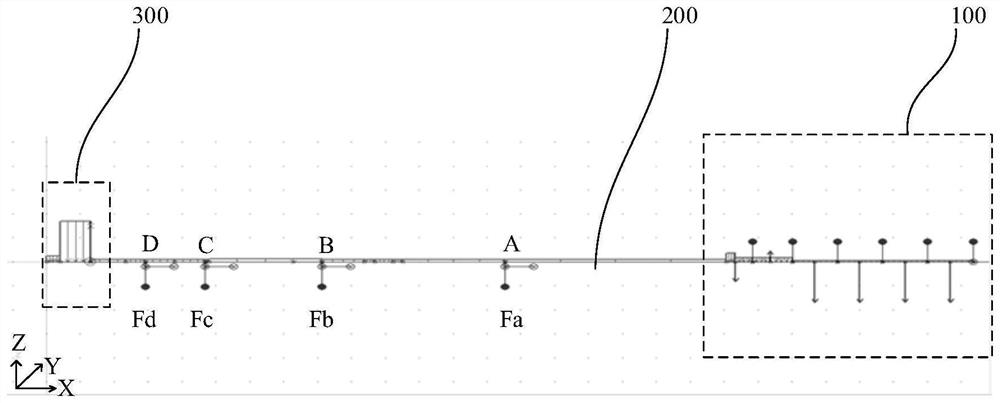 Ship shafting transmission efficiency calculation method, device and equipment and storage medium