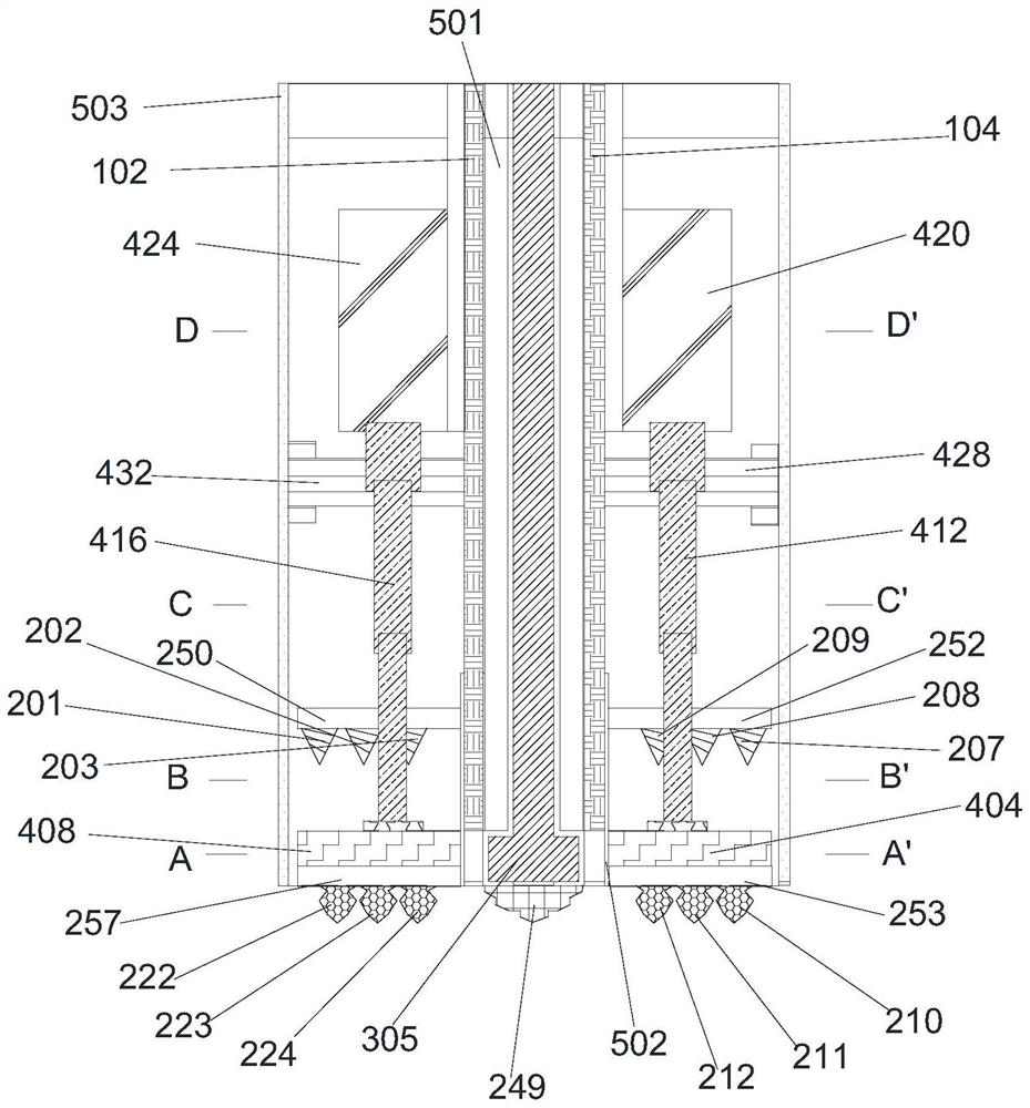 Drilling and cutting method of magnetic conversion type tool change for hard and soft formations