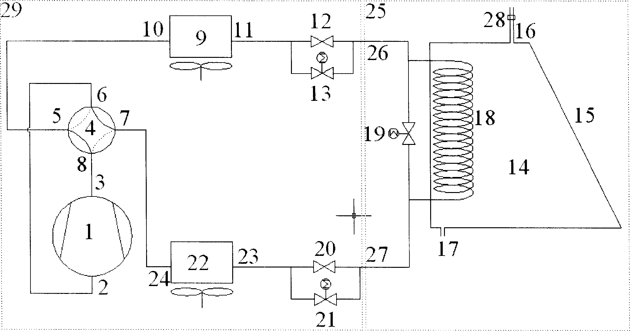 Multifunctional solar-assisted heat pump system