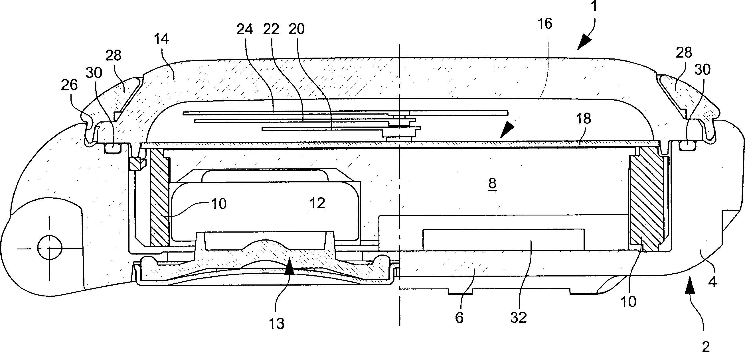 Device and method for testing the leak-tightness of a timepiece case