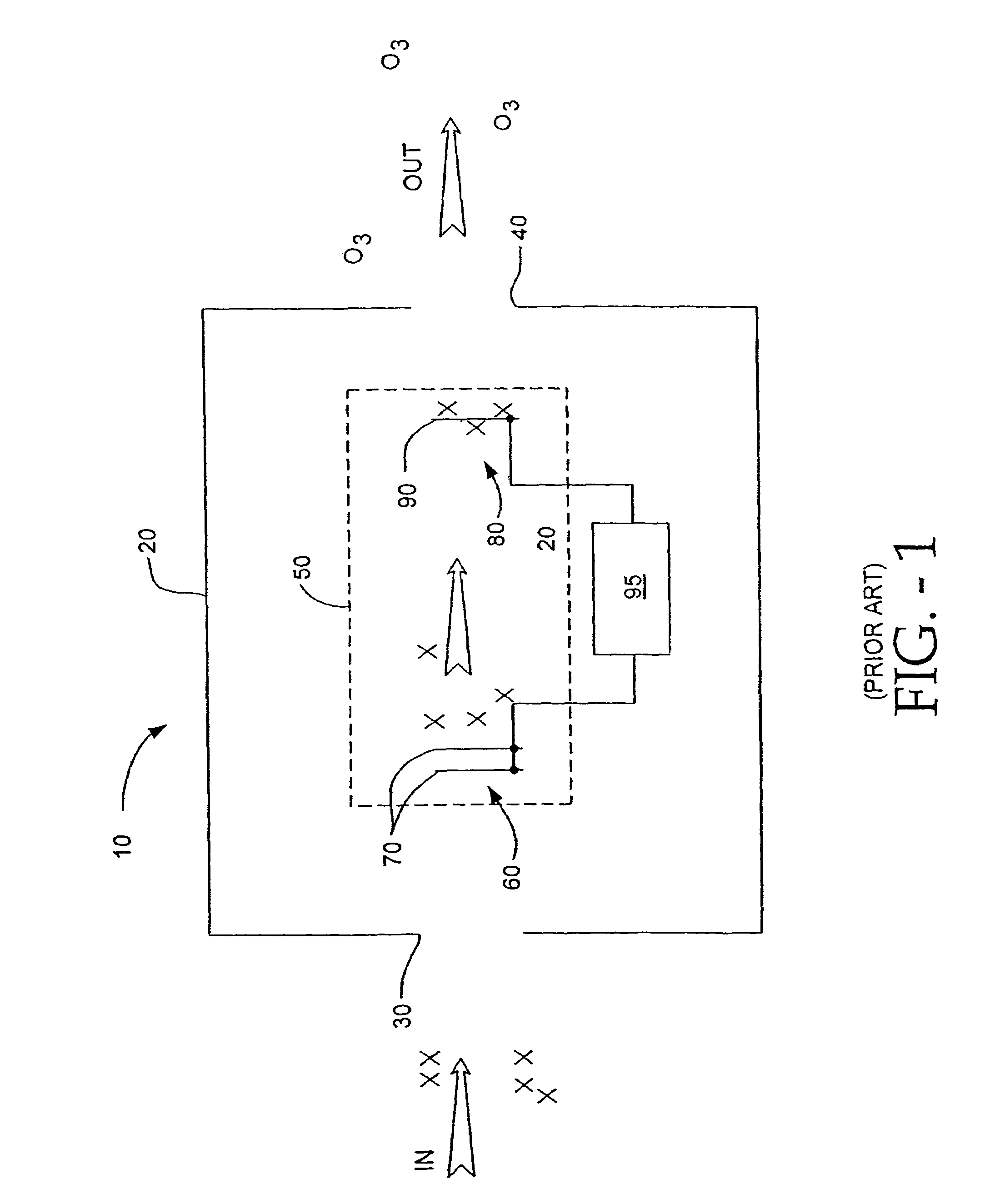 Air treatment apparatus having an electrode extending along an axis which is substantially perpendicular to an air flow path