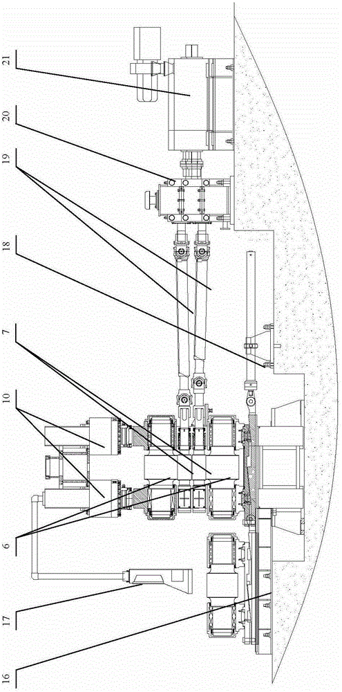 Hydraulic tension warm-rolling machine