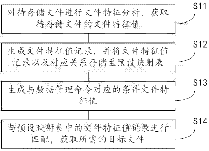 A feature analysis based data access method, storage apparatus and storage system