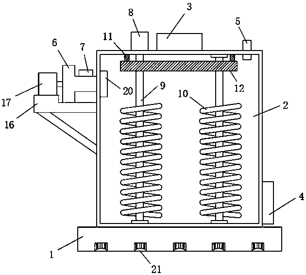 Cooling device for cement processing