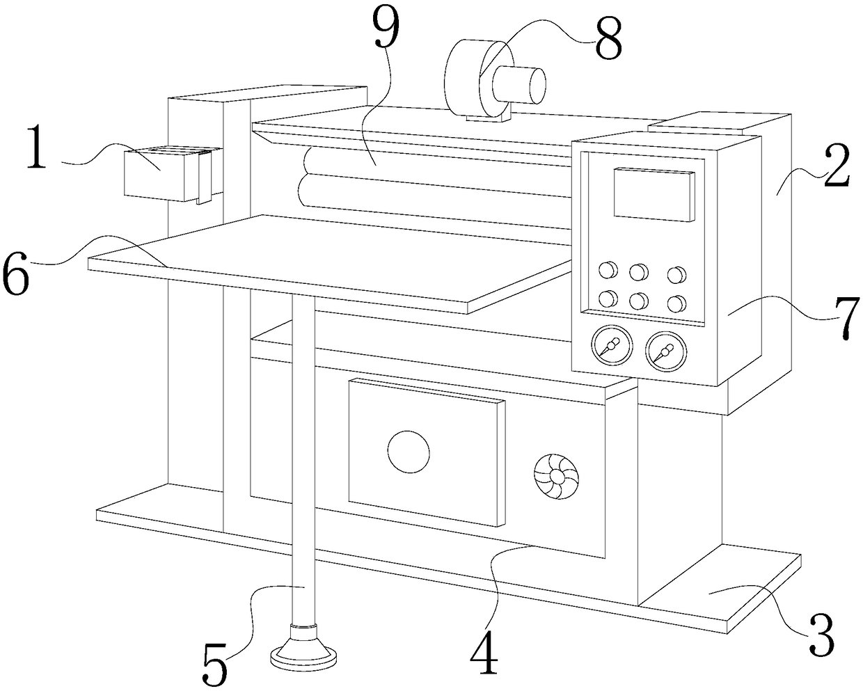 Plastic film production device