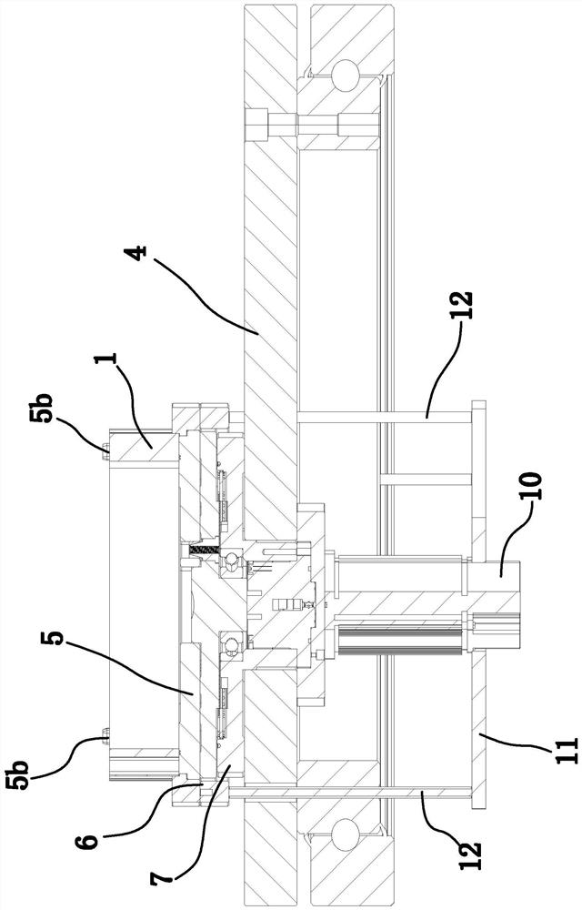 Motor core riveting device