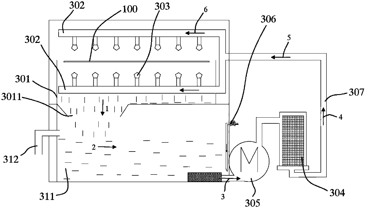 Chemical impurity-removing method and equipment for graphene thin film during transfer