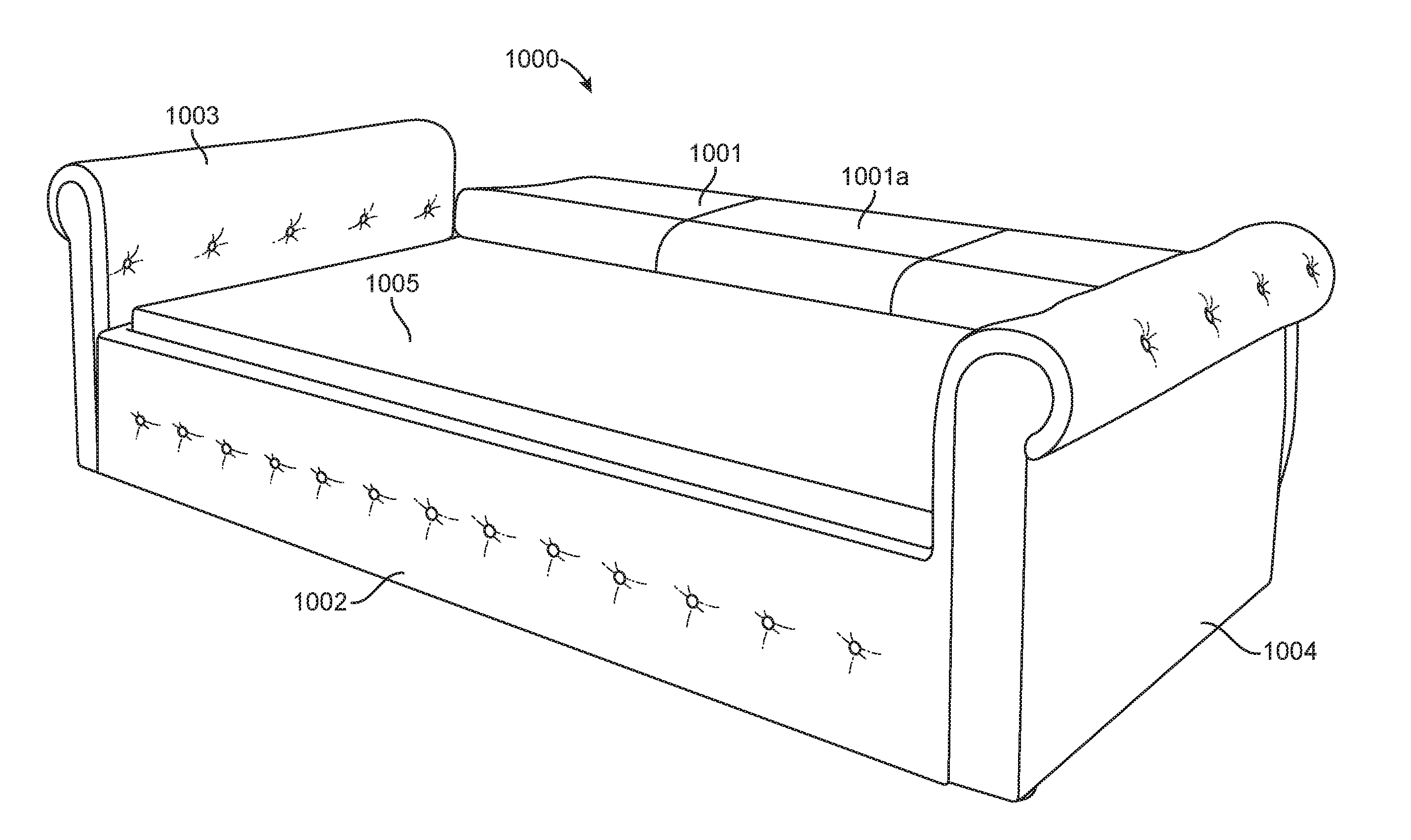 Bed to a sofa conversion frame with movable back