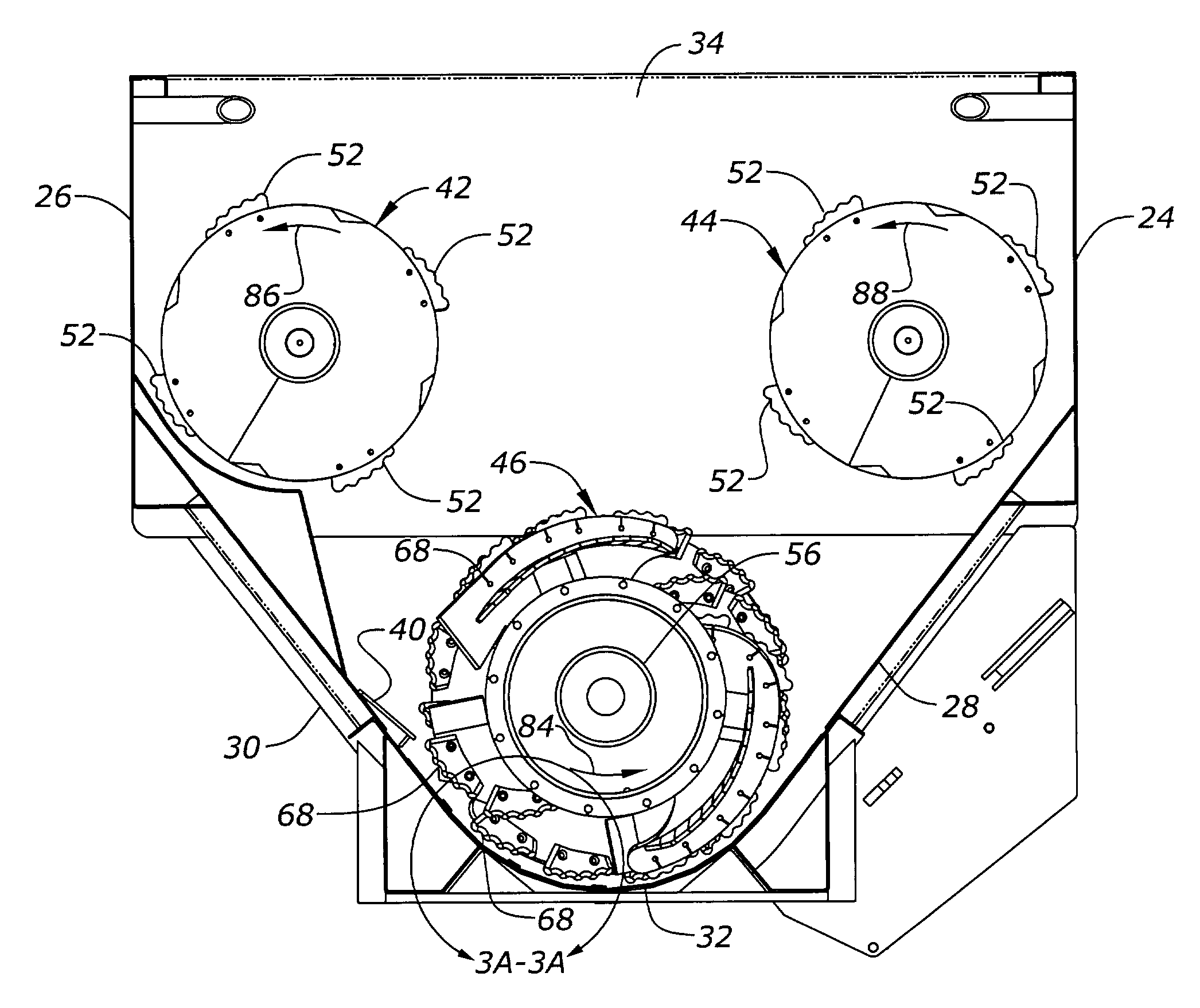 Horizontal feed mixer and method for using same